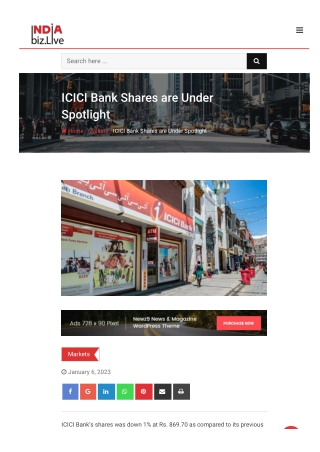 ICICI Bank Shares are Under Spotlight
