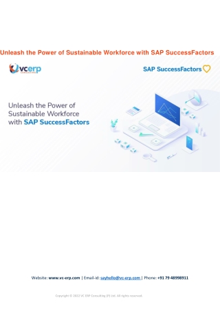 Unleash the Power of Sustainable Workforce with SAP SuccessFactors