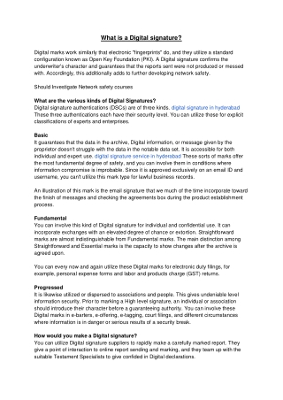 Digital Signature Certificates in India | DSC Digital Signature | ID Sign