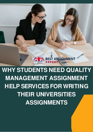 Why students need quality management assignment help services for writing their universities assignments (1)