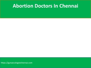 abortion doctors in Chennai