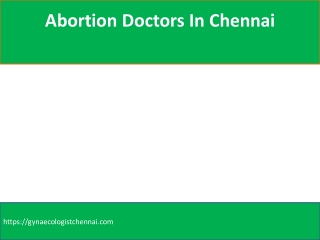 Gynecologist Doctor In Chennai