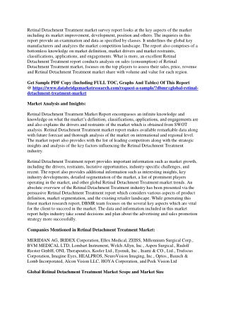 Retinal Detachment Treatment Market 1