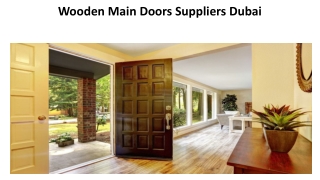 Wooden Main Doors  dubaidoors.ae