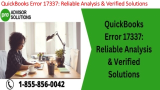 Simple step by step guide to resolve QuickBooks Error 17337
