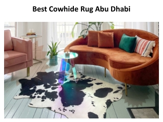 Cowhide Rug-bestcarpetsabudhabi