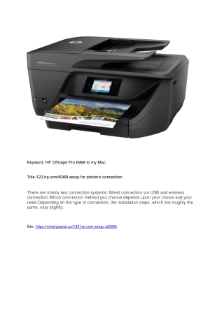 123.hp.com/6968 setup for printer’s connection