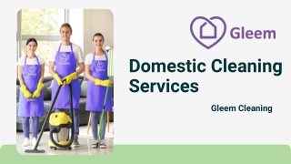 Hire Domestic Cleaning Services at Gleem Cleaning