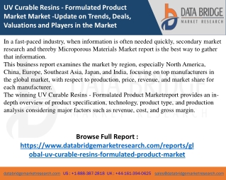 global-uv-curable-resins-formulated-product-market