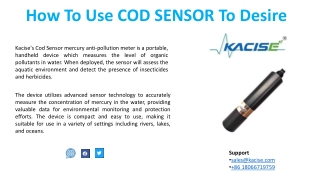 How To Use COD SENSOR To Desire