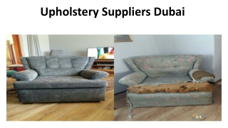 Upholstery Suppliers Dubai