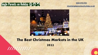 The Best Christmas Markets in the UK 2022