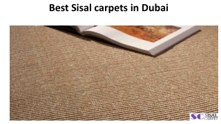 Best Sisal Carpets In Dubai
