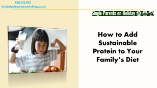 How to Add Sustainable Protein to Your Family’s Diet