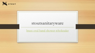 Brass Oval Hand Shower Wholesaler | Stoutsanitaryware.com