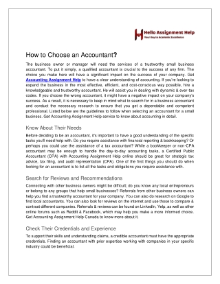 How to Choose an Accountant?