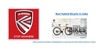 Best Hybrid Bicycle in India
