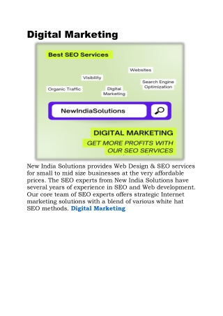 Digital Marketing