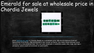 Emerald for Sale