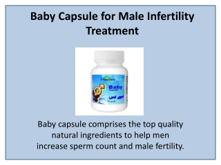 Promote Male Reproductive Health for Fertility