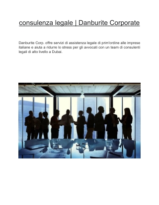 consulenza legale | Danburite Corporate