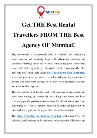 Best Traveller on Rent in Mumbai Call-7414977033