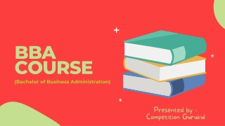 Competition Gurukul Provides the best Coaching for the BBA Entrance Examination
