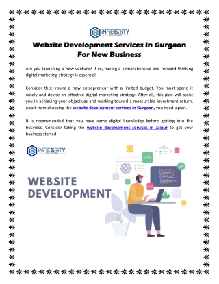 Website Development Services In Gurgaon For New Business