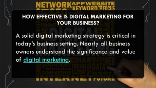 How effective is digital marketing for your business