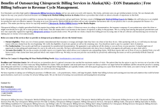 Chiropractic Billing Services in Alaska