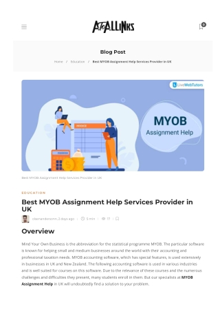 Best MYOB Perdisco Assignment Help Services from UK Writers