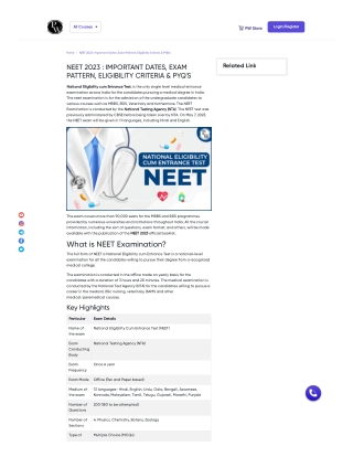 NEET Exam Date 2023 Notification released