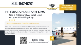 Use a Pittsburgh Airport Limo on your Wedding Day