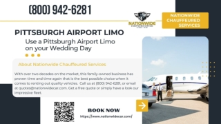 Use a Pittsburgh Airport Limo Service on your Wedding Day