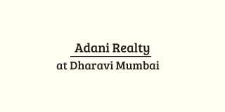 New Launch Adani Dharavi Mumbai Pdf