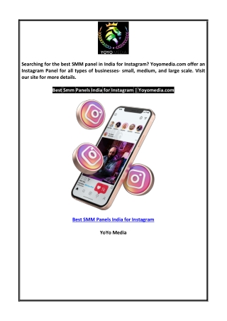 Best SMM Panels India for Instagram