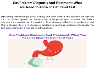 What You Should Know To Quickly Resolve A Gas Problem