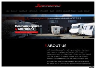 Motorhome or Caravan in Christchurch  Caravans And Motorhomes Repairs in Christchurch