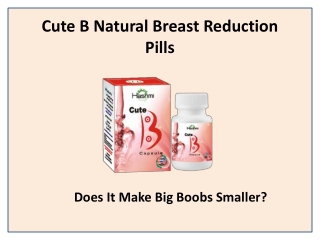 Forget Surgery and Go One Size Smaller Breasts