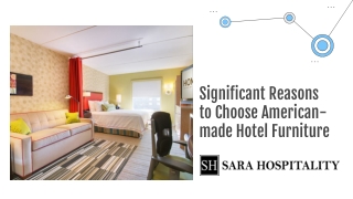 Significant Reasons to Choose American-made Hotel Furniture