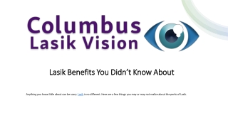 Lasik Benefits You Didn’t Know About