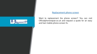 Replacement phone screen  | Officialphonerepair.co.uk