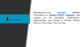 Infosys Swot Analysis  Bstrategyhub.com