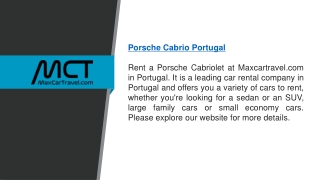 Porsche Cabrio Portugal  Maxcartravel.com