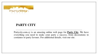 Party City  Partycity.com.cy