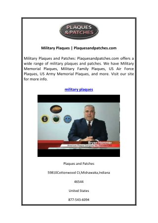 Military Plaques Plaquesandpatches.com