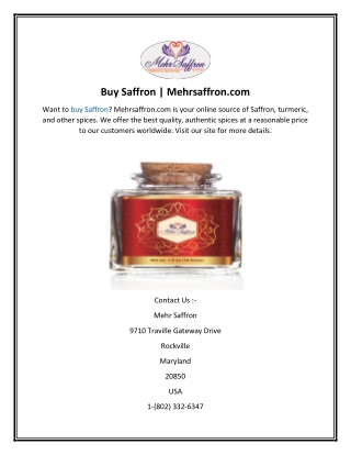 Buy Saffron  Mehrsaffron.com