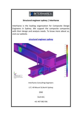 Structural engineer sydney  Interharex