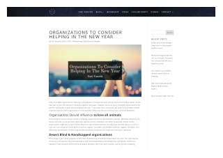 Organizations To Consider Helping In The New Year