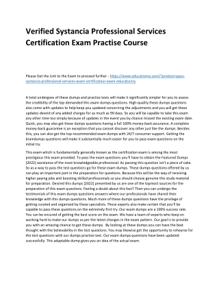 Systancia Professional Services Certification Exam